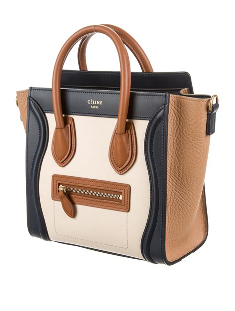 celine nano luggage drumm|celine shoulder luggage tote price.